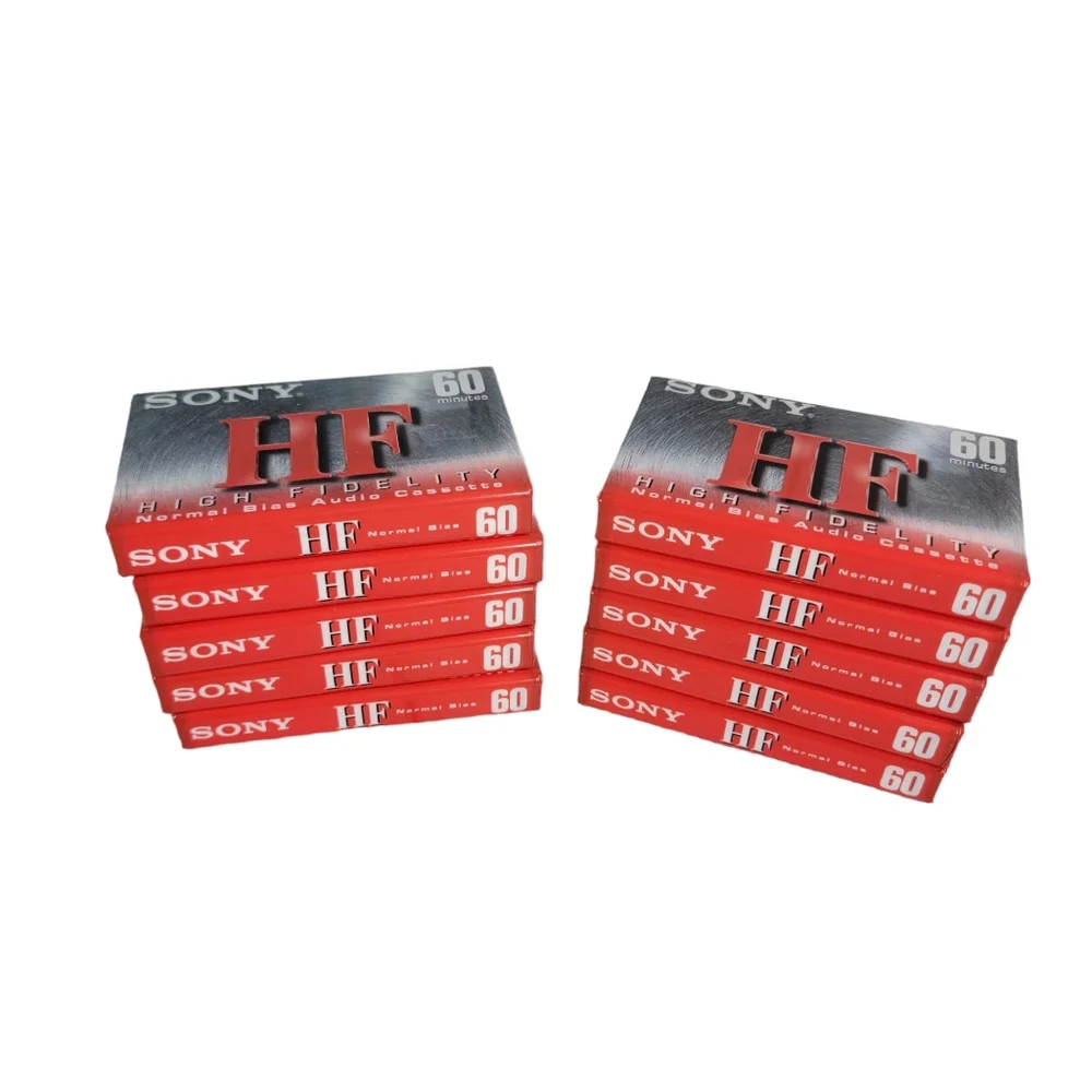 Sony High Fedility Normal Bias Audio Cassettes Blank Media Set of 10 NIP 60 Min